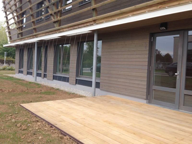 Fenêtres bois bureaux ONF à Metz
