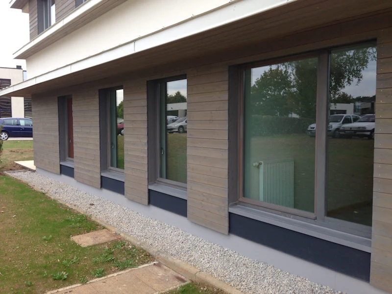 Fenêtres bois bureaux ONF à Metz